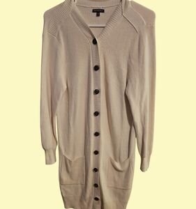 Who What Wear Button-Up Cream Cardigan